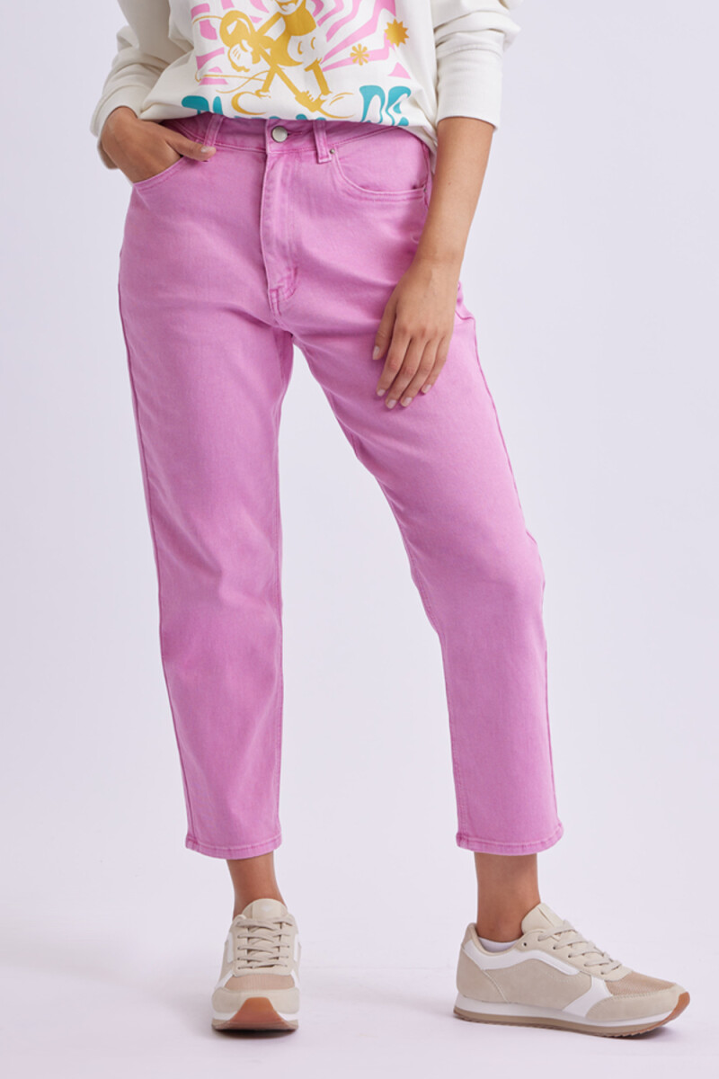 Pantalón Mom Fit Rosa