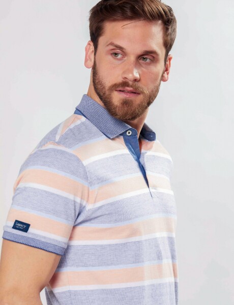 REMERA JERSEY RAYADA Melon