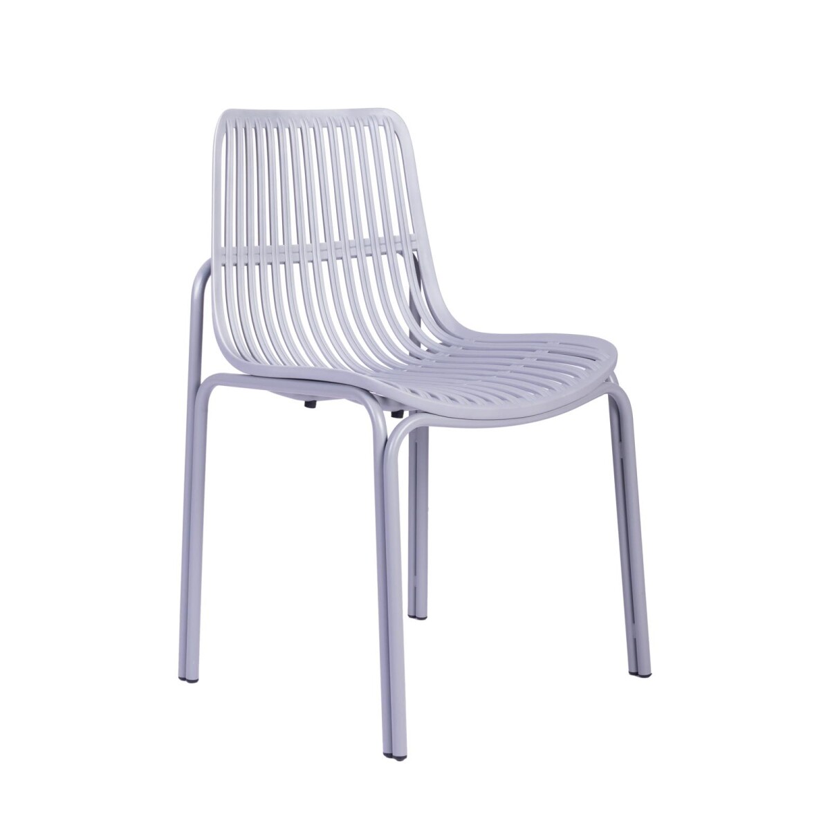 SILLA DE COMEDOR - POLIPROPILENO GRIS LISA 