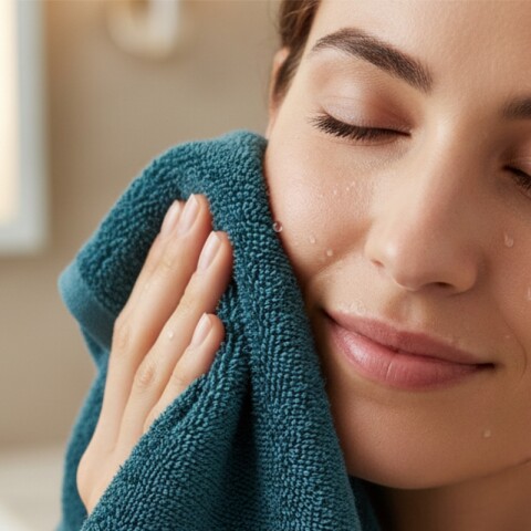 Toalla de Rostro Baño 100% Algodón 360g - 45 x 70 cm - Azul Petróleo Toalla de Rostro Baño 100% Algodón 360g - 45 x 70 cm - Azul Petróleo