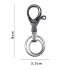 Llavero de metal destorcedor con 2 aros 8cm Llavero De Metal Destorcedor Con 2 Aros 8cm