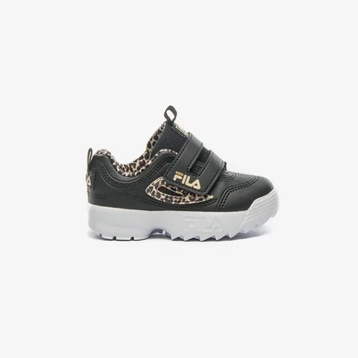 Fila champion disruptor velcro bebe-niño negro/beige/oro S/C