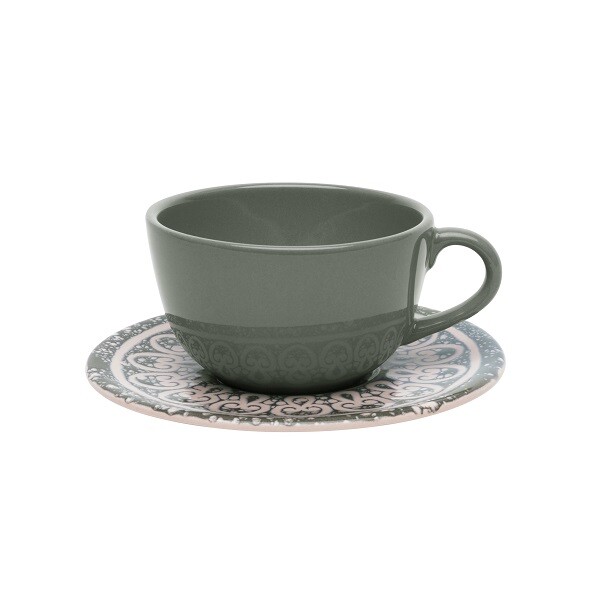Taza te con plato Elo 220 ml OXFORD Taza te con plato Elo 220 ml OXFORD
