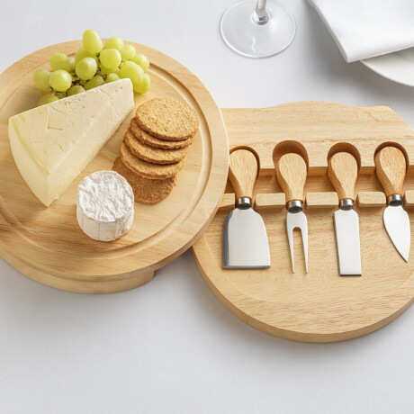 Cuchillos para Quesos Set 5 Piezas Madera Ibili Cuchillos para Quesos Set 5 Piezas Madera Ibili