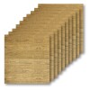 40 Placas Revestimiento Pared Autoadhesiva 70x77cm Promo X40 Madera Marrón