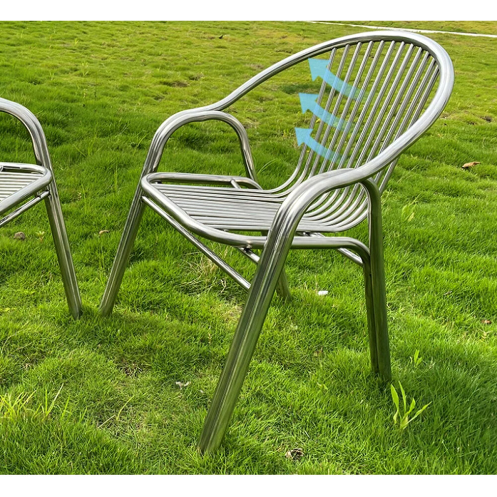 Silla Rayax Con Apoyabrazos - Aluminio Silla Rayax Con Apoyabrazos - Aluminio