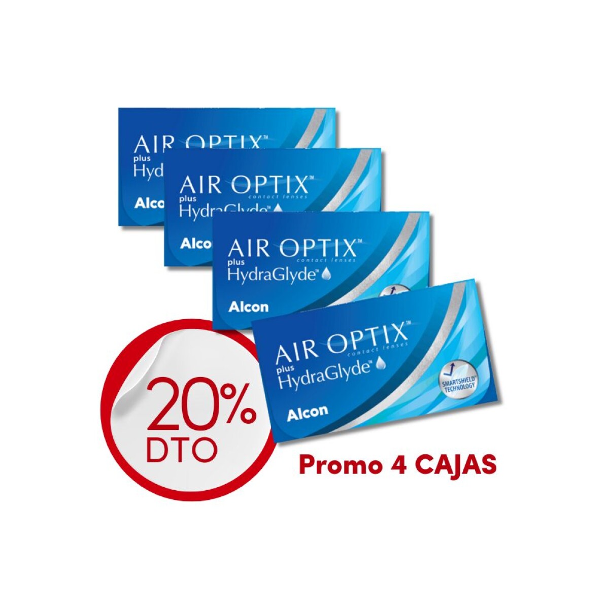 Air Optix plus Esf. PROMO 4 Cajas 
