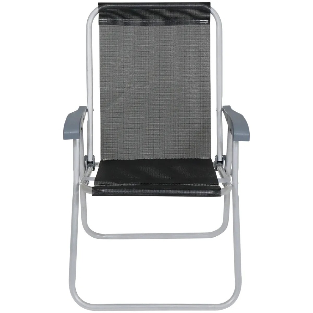 Silla Alta Bel Aluminio Comfort Poliéster De Pvc Ub - NEGRO 