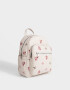 Mochilas Urbanas Mochila De Cuerina Estampada - Estampado Flores