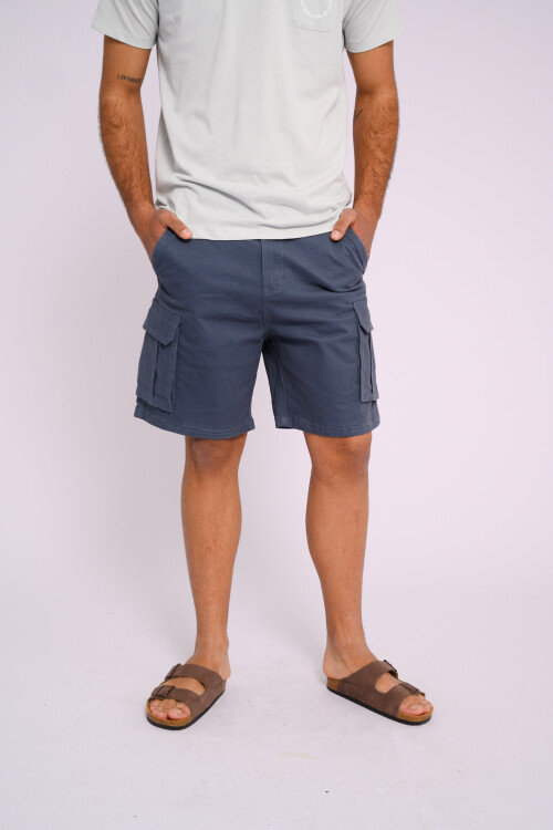 Bermuda cargo Azul denim