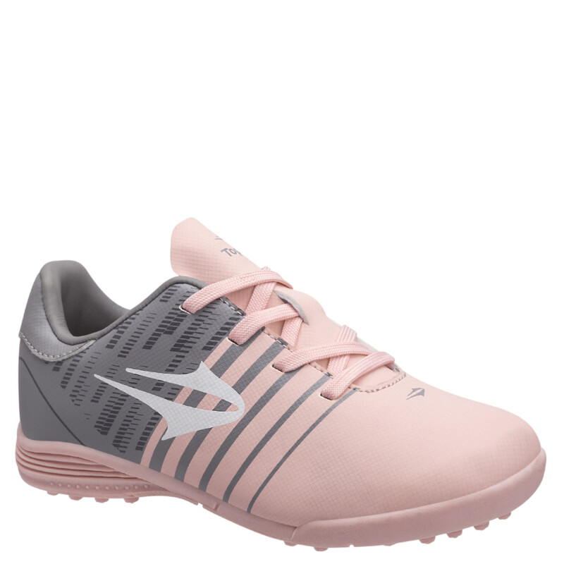 Championes de Fútbol 5 Infantiles Topper Kaiser Rosa - Gris