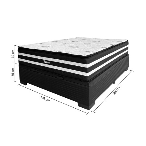 Sommier ZZZEN BOX BAÚL - 2 Plazas - Espuma EPS Y Pillow Top - EXTRA FIRME - 110x188x72 - 180 Kg Sommier ZZZEN BOX BAÚL - 2 Plazas - Espuma EPS Y Pillow Top - EXTRA FIRME - 110x188x72 - 180 Kg