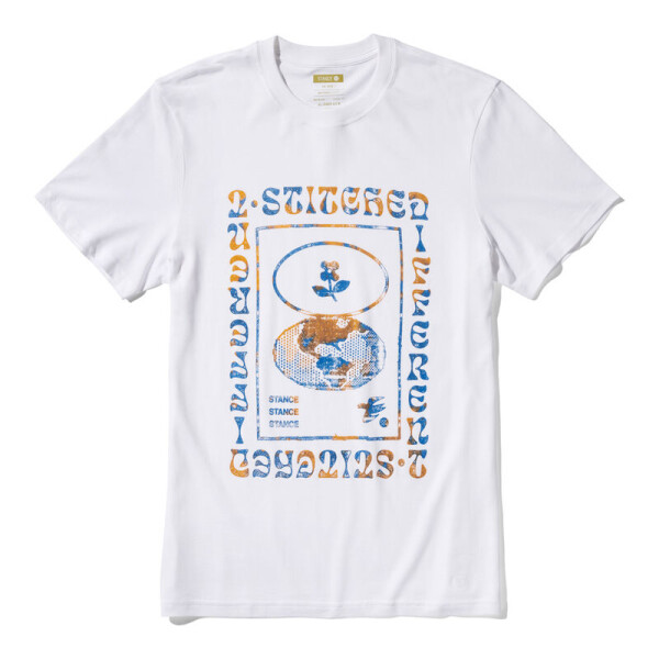 Remera Stance Worldview Blanco