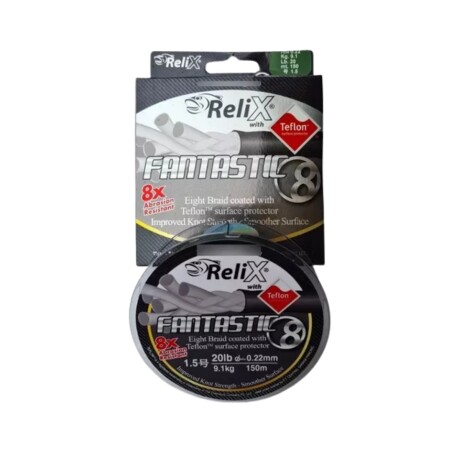 Relix Multifilamento Fantastic 8 150m No 1.2 0.32 mm 50 lb DA Relix Multifilamento Fantastic 8 150m No 1.2 0.32 mm 50 lb DA