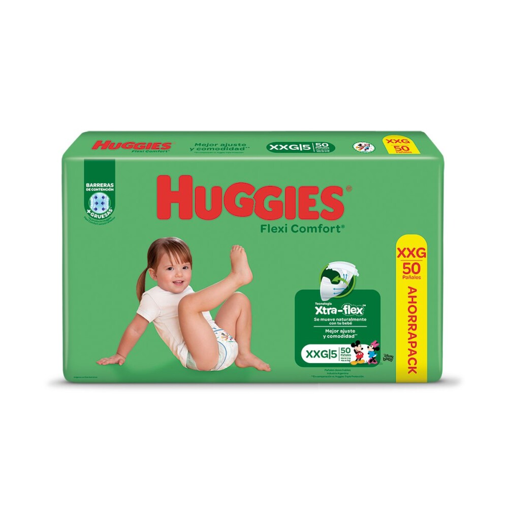 HUGGIES ACTIVE SEC XXG HICT PAQ. X 50 UN única