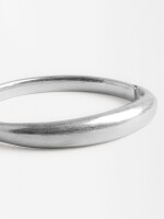 Pulsera Rígida Lisa plateado