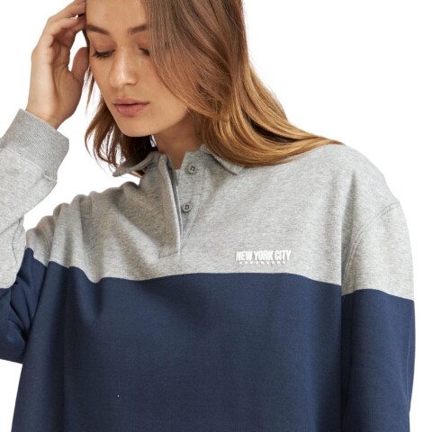 BUZO POLO NINA XS-XL AZUL