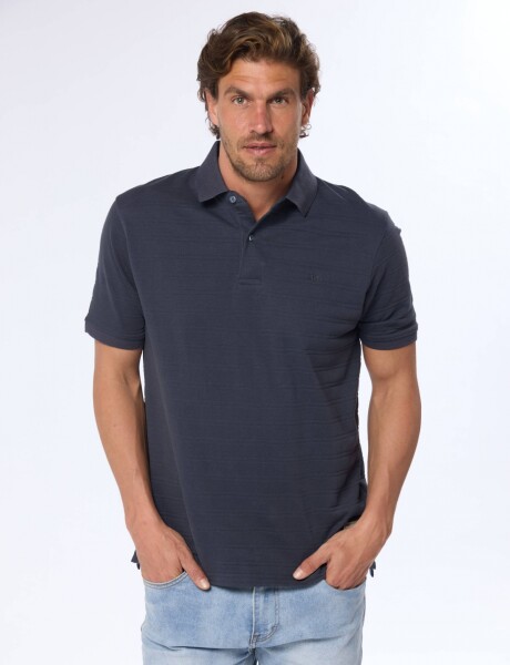 REMERA POLO LISA Azul