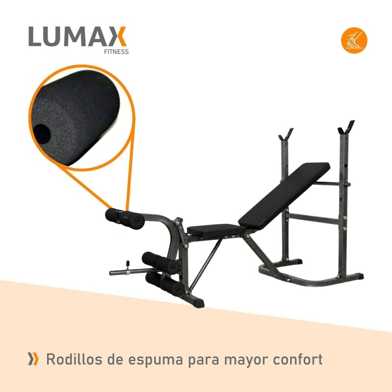 Combo Banco Multifunción ZGS-261 + Barra Recta Mancuernas y 45Kg en Discos de Pesas Combo Banco Multifunción ZGS-261 + Barra Recta Mancuernas y 45Kg en Discos de Pesas