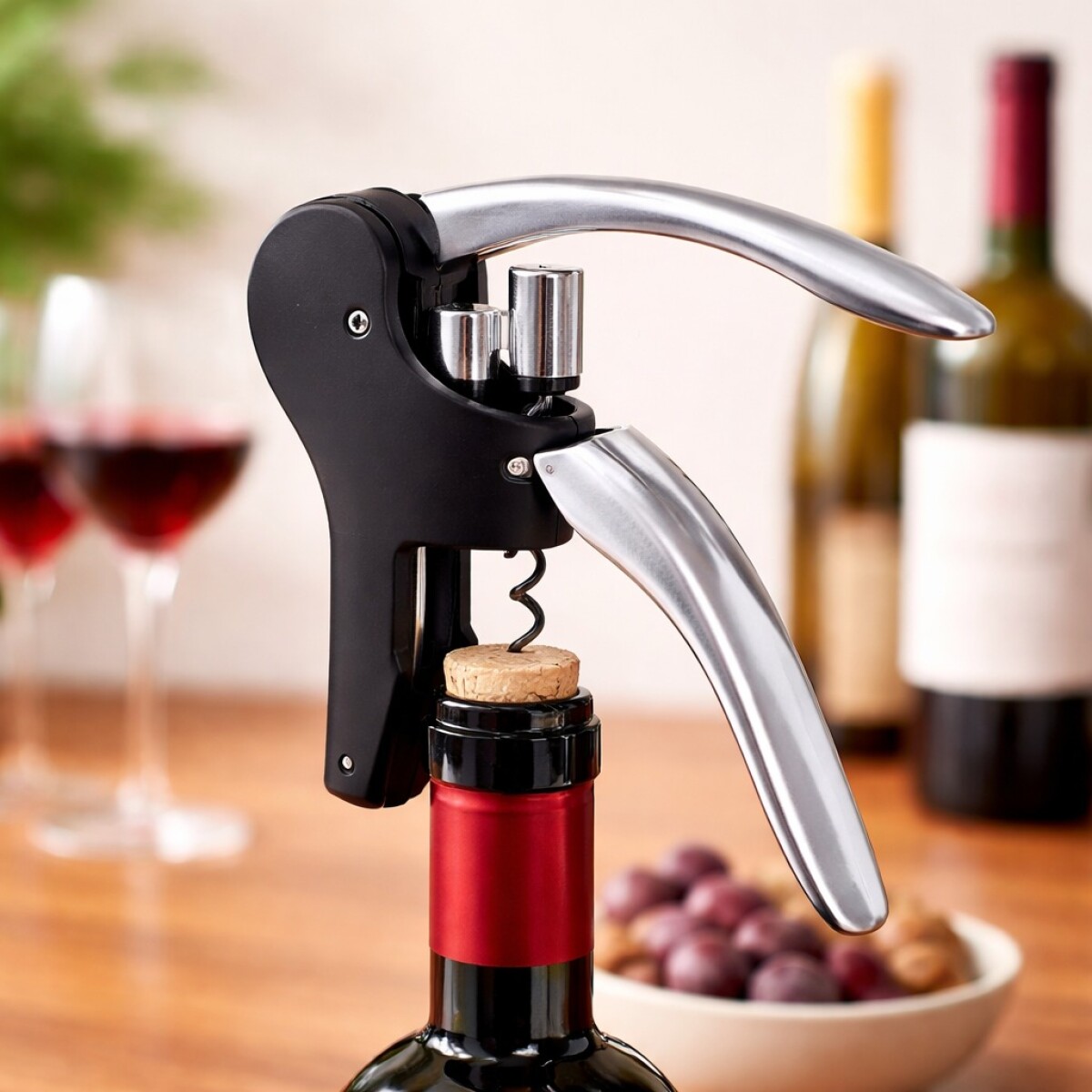 Sacacorcho de Palanca con Asas Vin Bouquet 