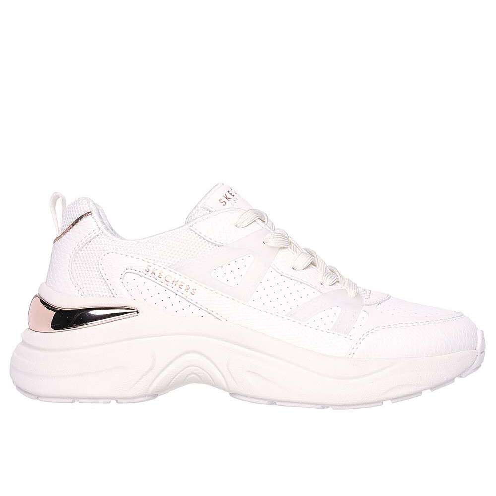 Hazel Faye - Mujer White Duraleather/Mesh Trim