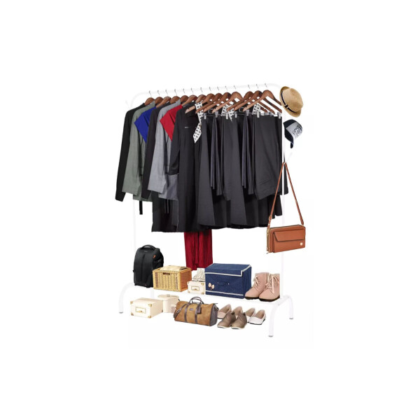 Perchero Para Ropa Percha Metal Organizador Estante Placard Imback Color Blanco Perchero Para Ropa Percha Metal Organizador Estante Placard Imback Color Blanco