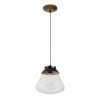 COLGANTE RUSTICO 1L E27 VIDRIO Y METALETAL COLGANTE RUSTICO 1L E27 VIDRIO Y METALETAL