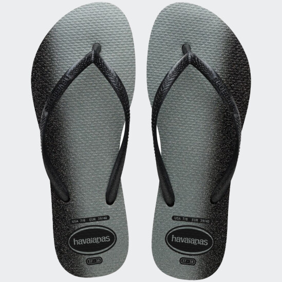 Ojotas Havaianas Slim Gloss Negro