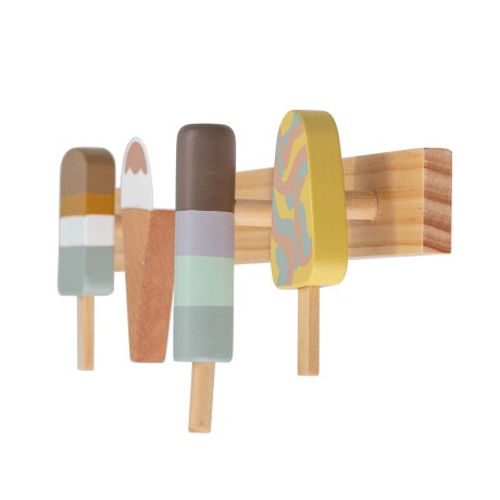 PERCHERO KIDS MADERA MULTICOLOR ICE CREAM