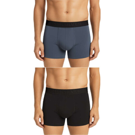 Boxer Quiksilver Classic Verde / Gris / Negro