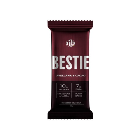 Barra de Proteína Avellana y Cacao 42g Bestie Barrita Bestie Avellana Cacao