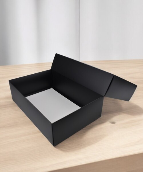Caja laminada 08 - 20x30x9 cm NEGRO