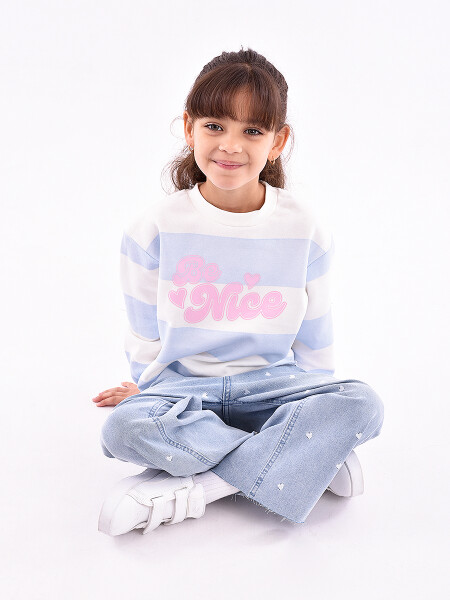 BUZO NIÑA CELESTE