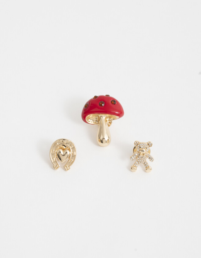 Prendedor Con strass Pins Con Strass - Dorado