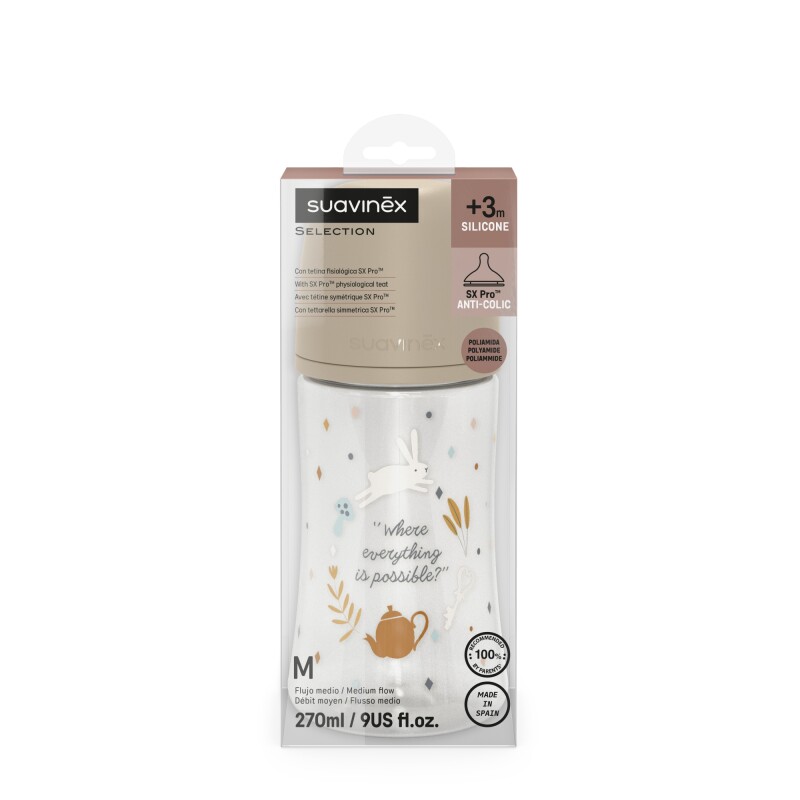 Mamadera Suavinex Sx Pro 270ml Fisio 3-6m F/m Beige Mamadera Suavinex Sx Pro 270ml Fisio 3-6m F/m Beige