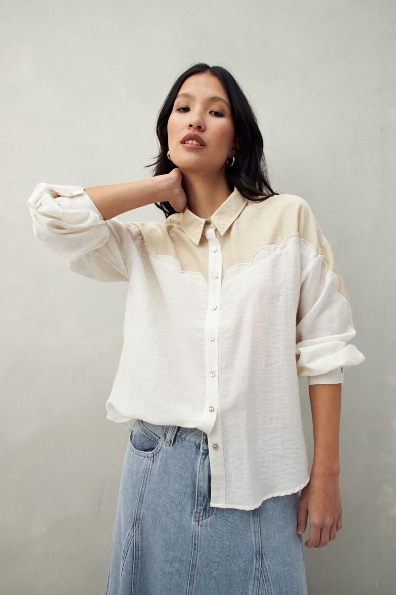 CAMISA EPONIA Almendra
