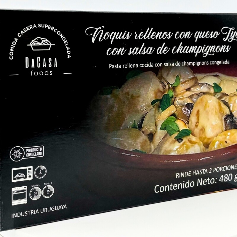 ÑOQUIS RELLENOS CON SALSA CHAMPI ÑOQUIS RELLENOS CON SALSA CHAMPI