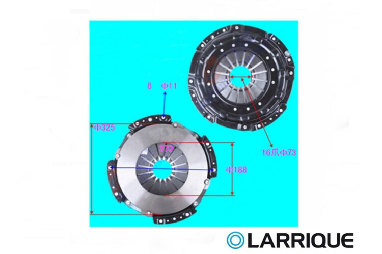 Placa Embrague Aeolus Dfa 1063 C125, Jac Camion Liviano 1048 4.5 Ton 07-25 Ø325 Placa Embrague Aeolus Dfa 1063 C125, Jac Camion Liviano 1048 4.5 Ton 07-25 Ø325