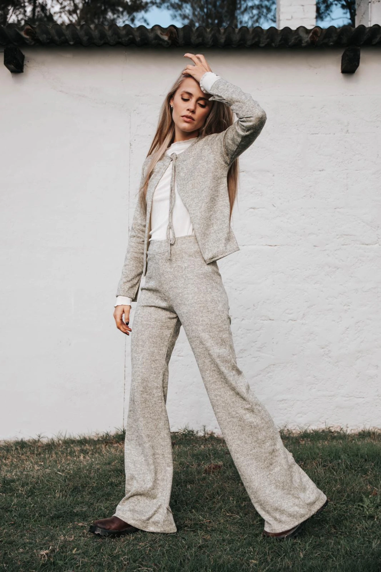 Endless Slim Pants Jaspeado
