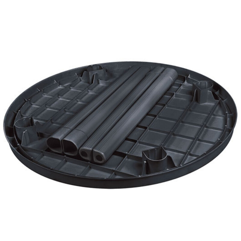 Mesa redonda con patas desmontables 95 cm NEGRO