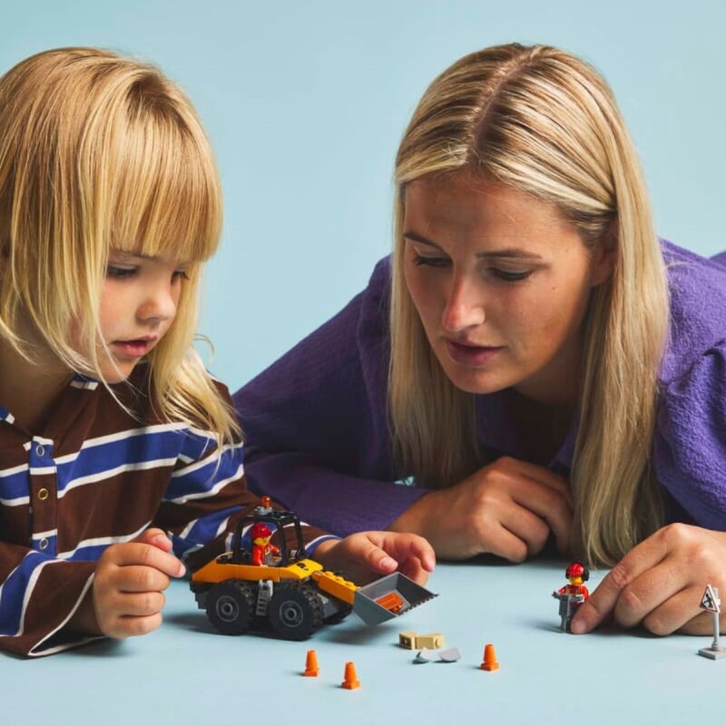 Lego City Cargadora de construccion 71 pcs +4 Lego City Cargadora De Construccion 71 Pcs +4
