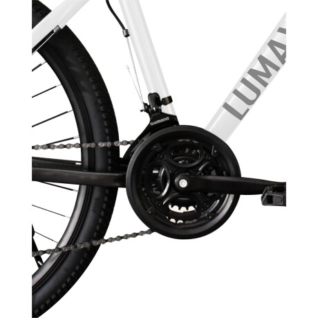 Bicicleta Montaña Aluminio rodado 26 Freno Disco Lumax Blanco