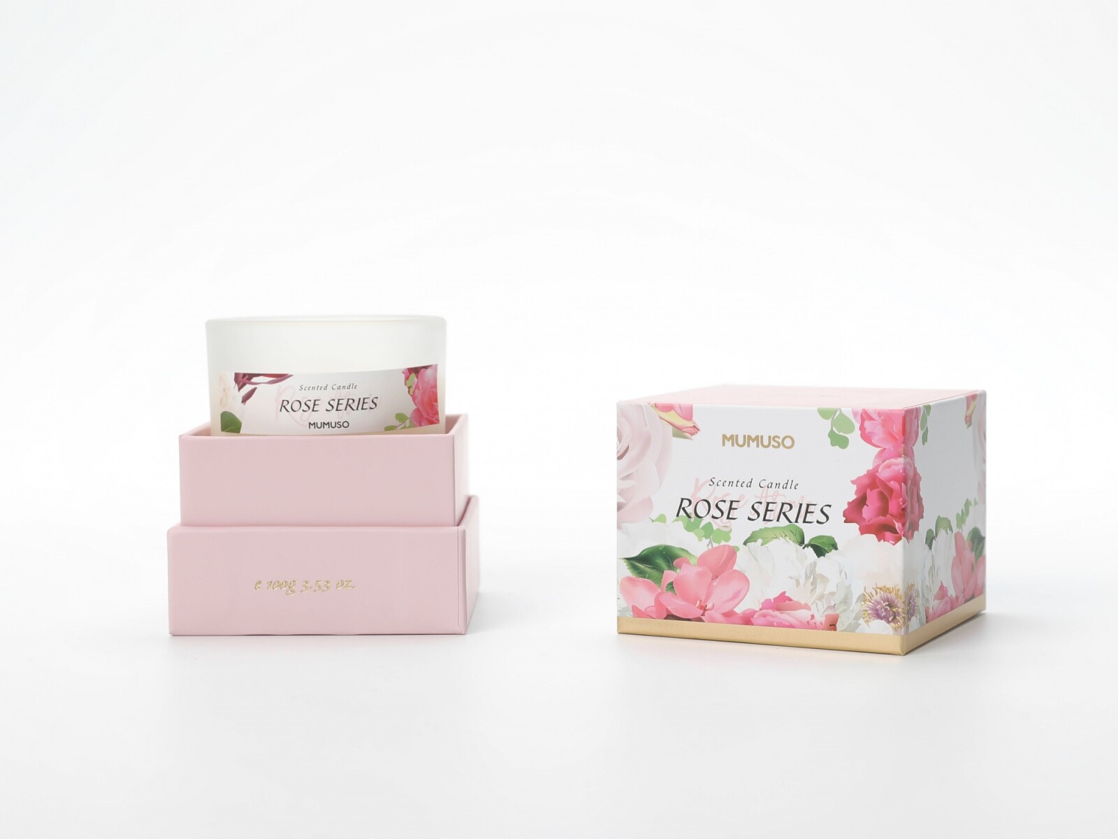 VELA PERFUMADA BLOOMING ROSE SERIES (100G) 