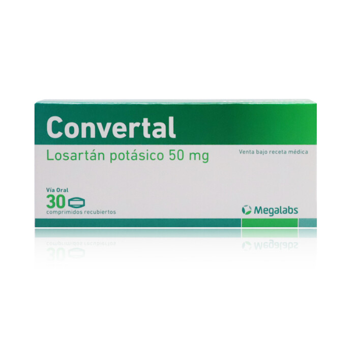 CONVERTAL 50 MG. CJ X 30 COMP. REC. única