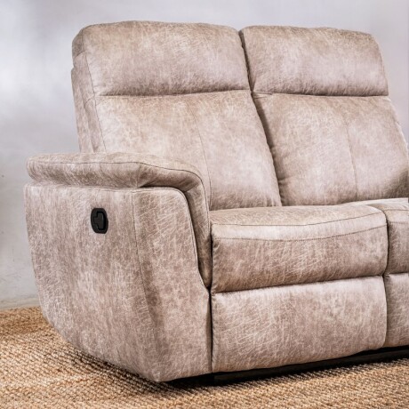 Sillón Reclinable Thomas 2 Cuerpos Beige