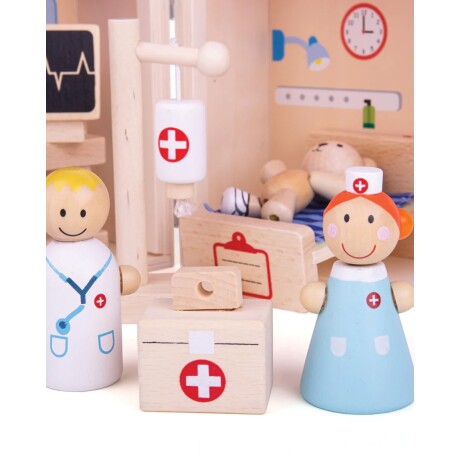 Set valija juego en madera Bigjigs Mini Hospital Set valija juego en madera Bigjigs Mini Hospital