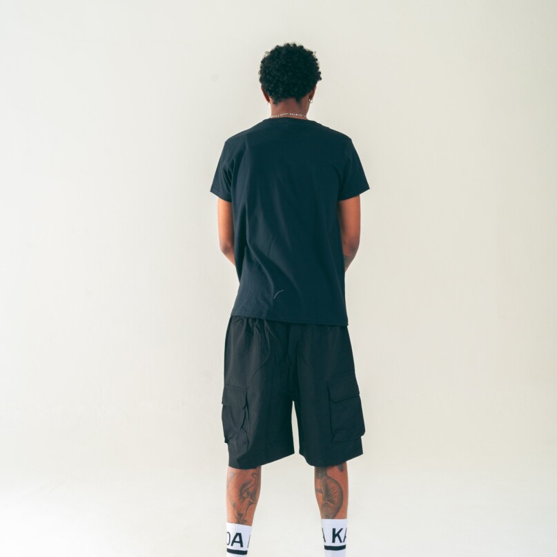 BERMUDA NYLON logo negro