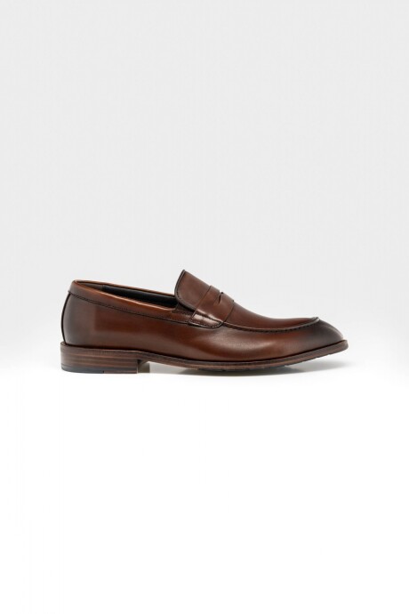 Mocasin Cuero Marron