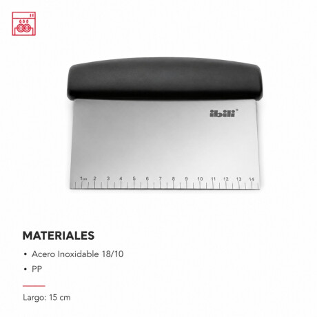 Rasqueta de Acero Inoxidable 15 cm Ecoprof Ibili Rasqueta de Acero Inoxidable 15 cm Ecoprof Ibili