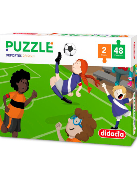 Set x2 puzzles 48 piezas cada uno Didacta Deportes Set x2 puzzles 48 piezas cada uno Didacta Deportes
